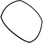 Stengel 0040400075 Genuine Main Oven Door Seal