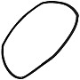 Amica 0040801385 Genuine Main Oven Door Seal