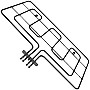 Beko 262900069 Genuine Dual Grill Element