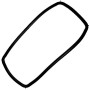Beko 455373003 Genuine Top Oven Door Seal