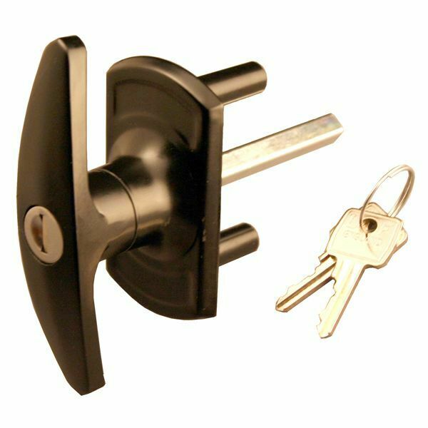 Compton T-handle Garage Door Lock 75mm Shaft