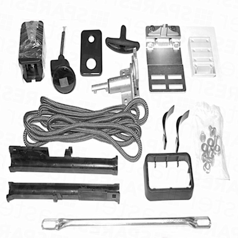 Hormann Black Sectional Garage Door Handle Rear Lock Bar Assembly