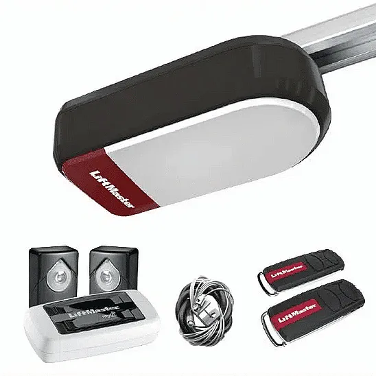 Liftmaster LM70EVFFC with 3 Piece Belt Rail Liftmaster LM70EVFFC with 3 Piece Belt Rail